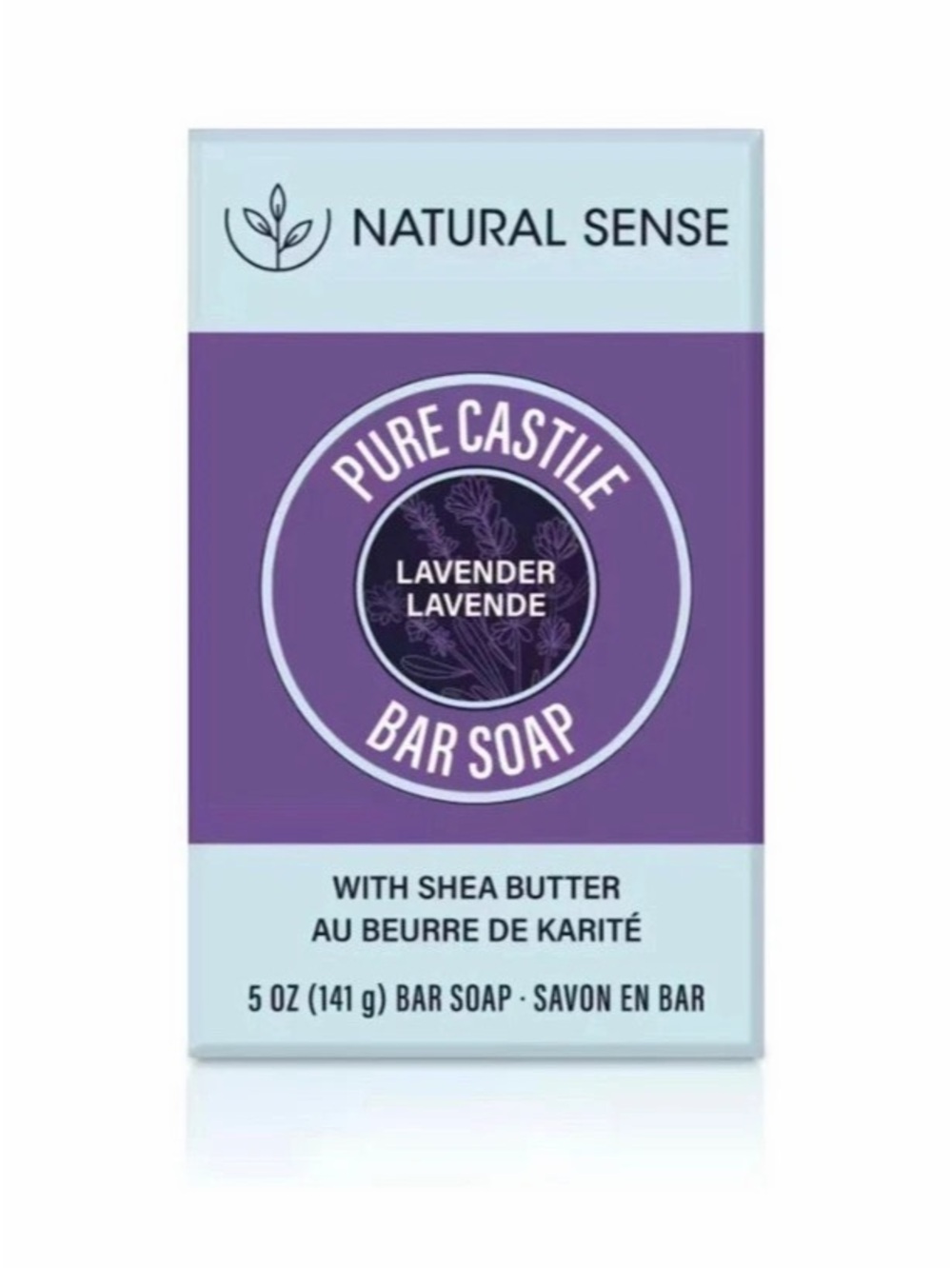 Natural Sense Pure Castile Lavender Bar Soap Lavender Bar Soap 4-Pack NWT